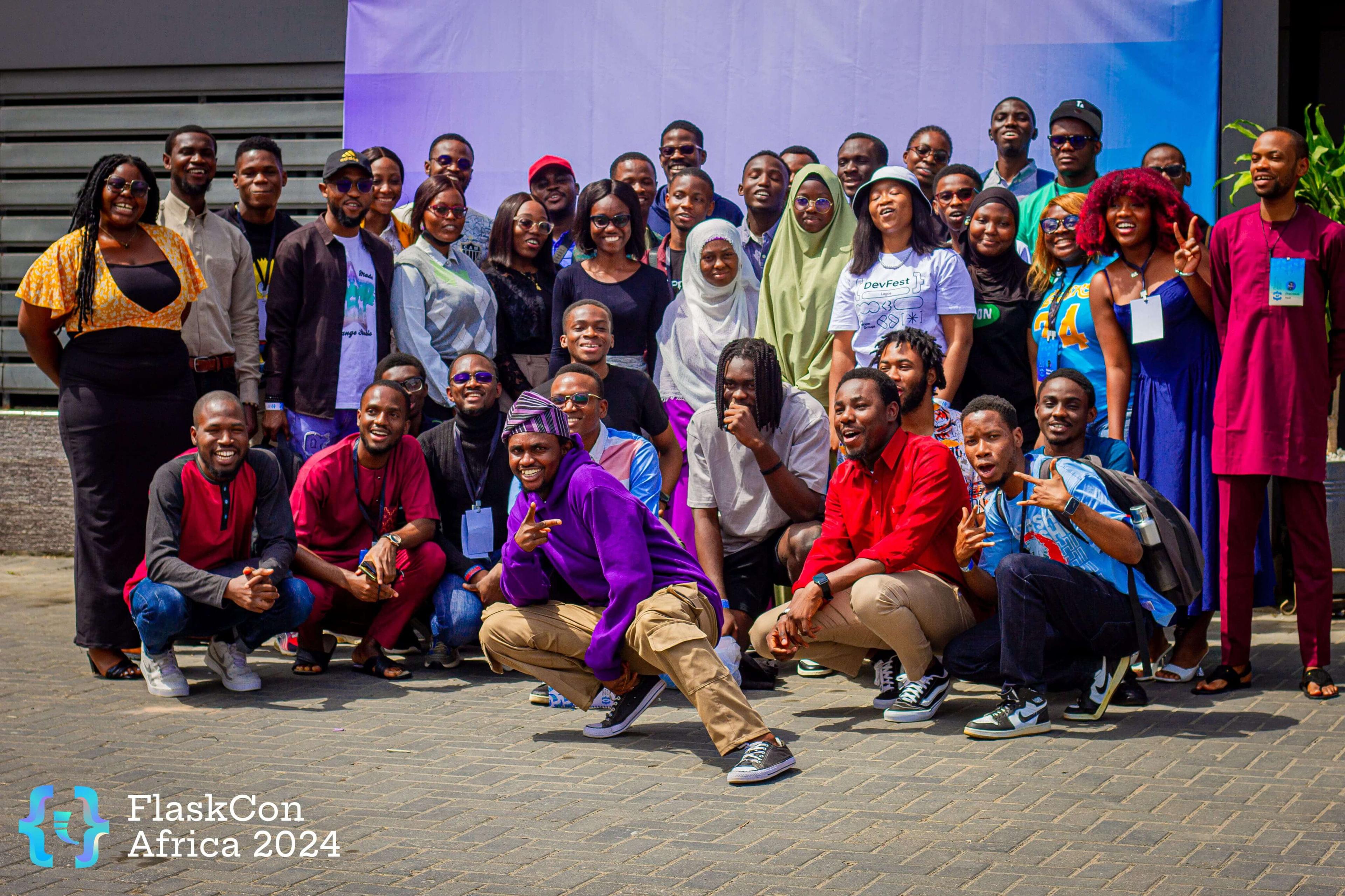 group picture of flaskcon 2024